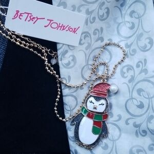Betsey Johnson Penguin Necklace